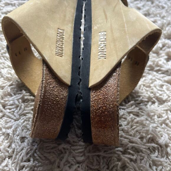 Birkenstock Arizona Big Buckle sandals Latte Cream color, made with Birko-Flor n - Picture 10 of 12